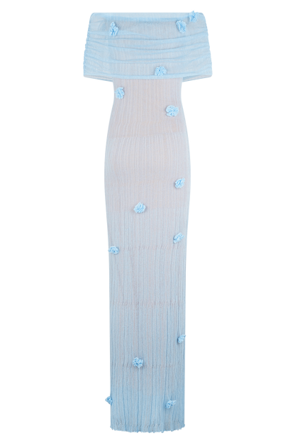Robe Maxi Tricot Brynn Orchid - Bleu Bébé