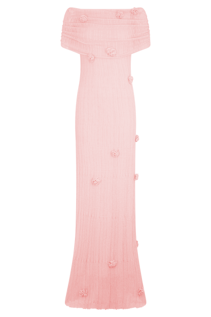 Robe Maxi Tricot Brynn Orchid - Rose Pastel