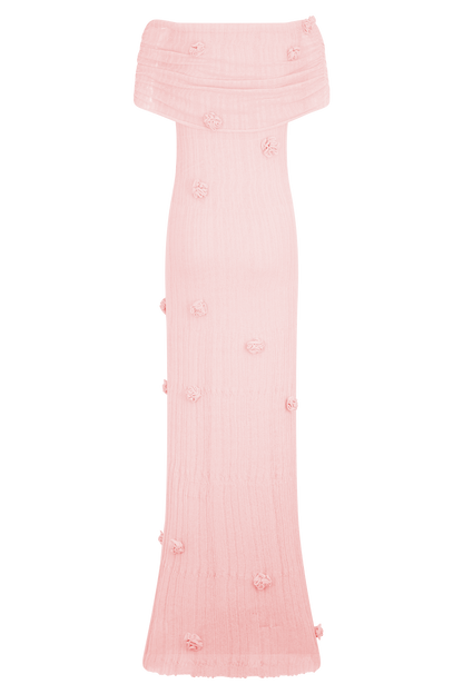 Robe Maxi Tricot Brynn Orchid - Rose Pastel