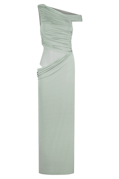 Robe Maxi Évasée à Une Épaule Callen - SAGE
