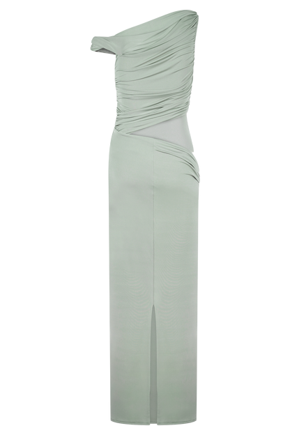 Robe Maxi Évasée à Une Épaule Callen - SAGE
