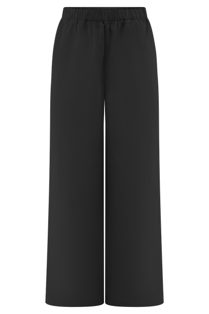 Pantalon large en coton Campbell - Noir