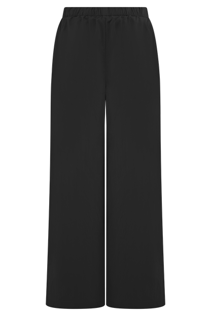 Pantalon large en coton Campbell - Noir