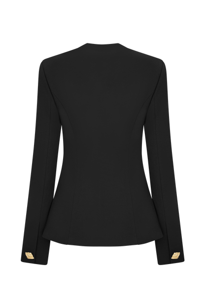 Blazer ajusté Christel - Noir