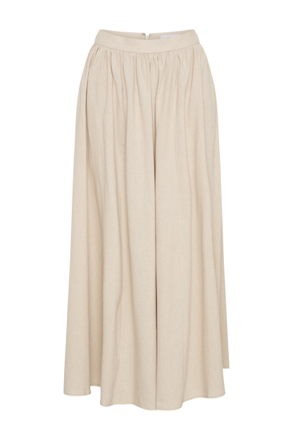 Jupe Maxi A-Line en Lin Clarence - Naturel