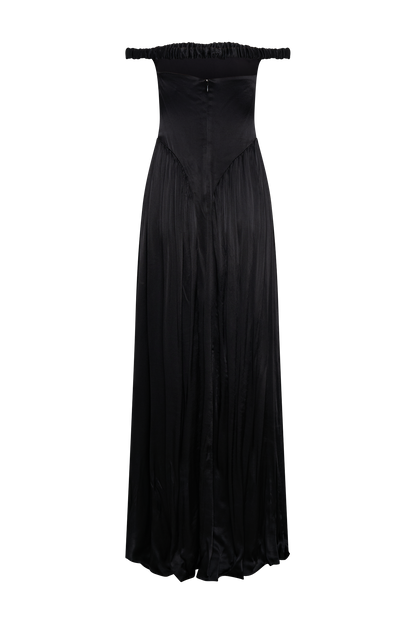 Robe Maxi Coco à la taille basse - Noir