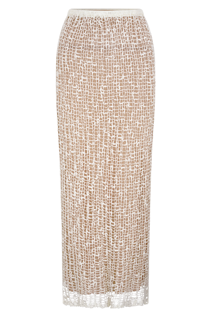 Jupe Maxi Tricot Cordelia - Ivoire