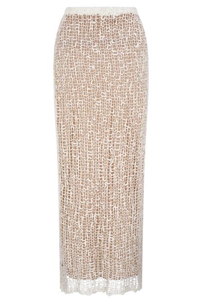 Jupe Maxi Tricot Cordelia - Ivoire