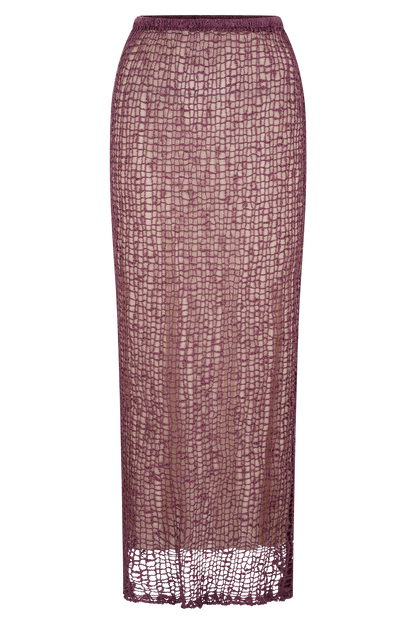 Jupe Maxi Tricot Cordelia - Mauve