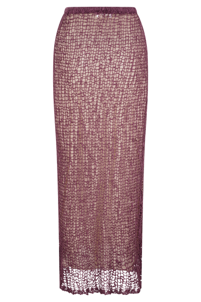 Jupe Maxi Tricot Cordelia - Mauve