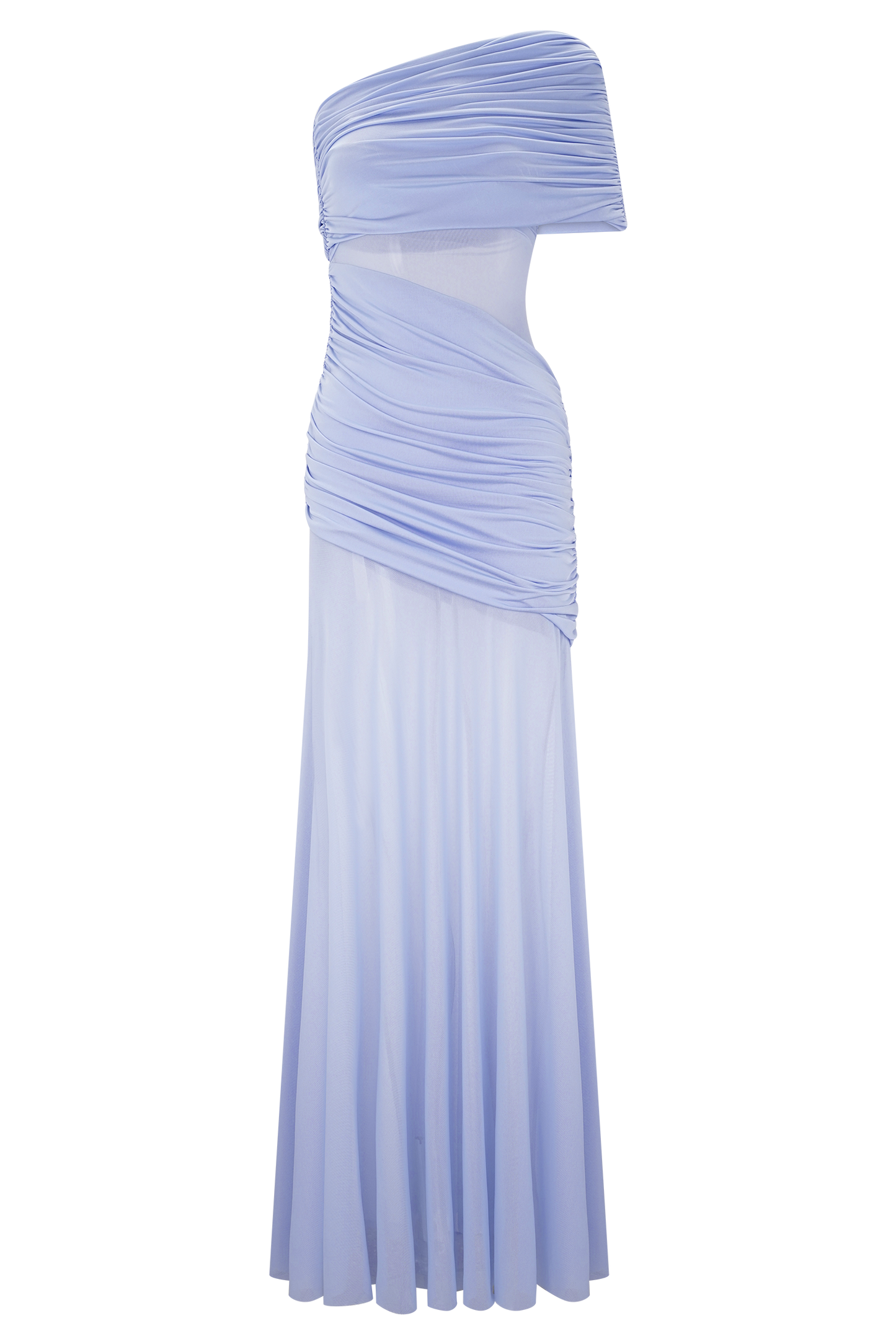 Robe Maxi en Maille à Une Épaule Dallas - Lavande