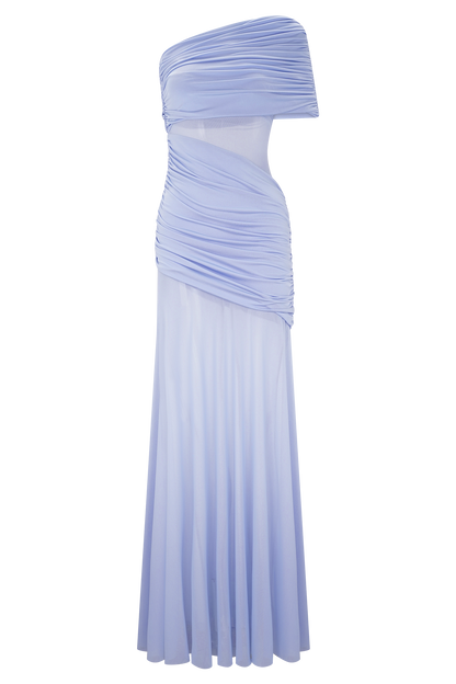 Robe Maxi en Maille à Une Épaule Dallas - Lavande