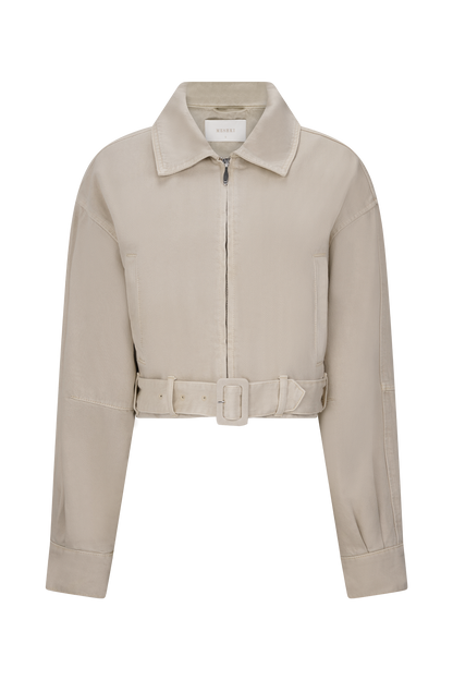 Veste en jean courte Fallon - Lavage pierre