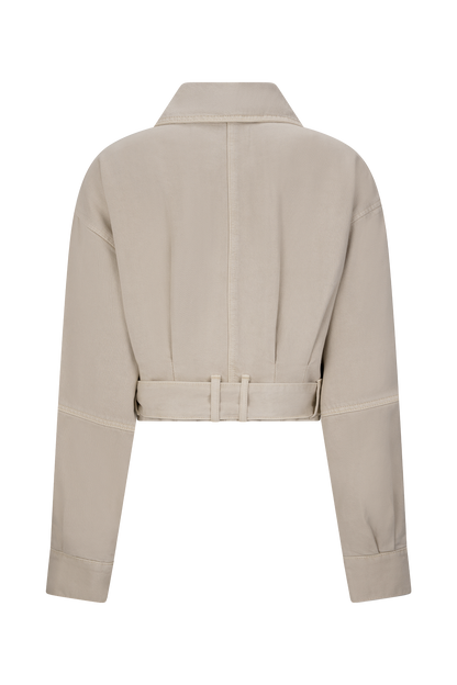 Veste en jean courte Fallon - Lavage pierre
