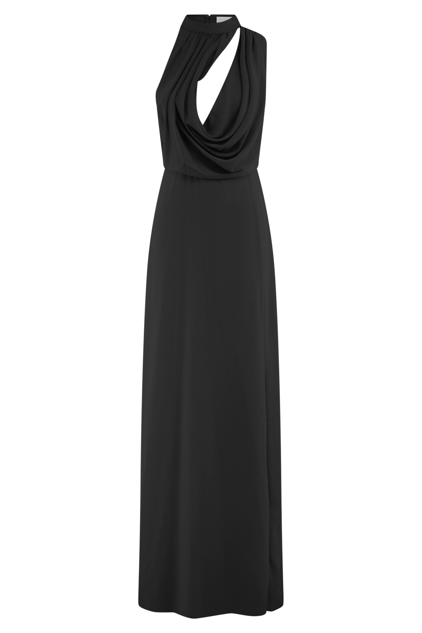Robe Maxi Galia à Col Rond - Noir
