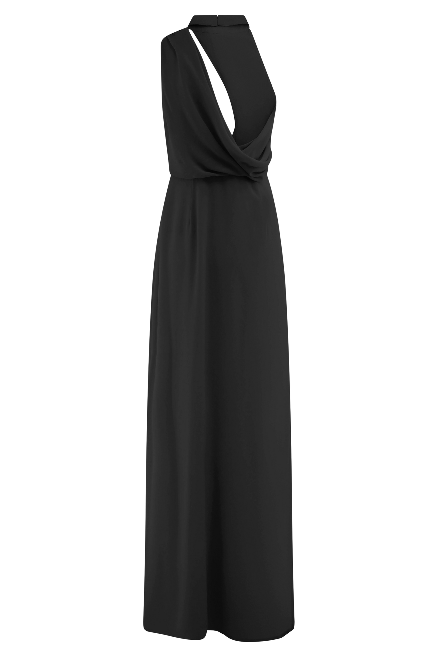 Robe Maxi Galia à Col Rond - Noir
