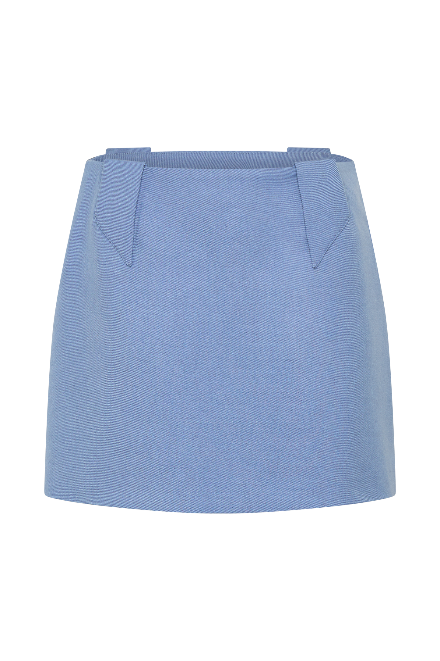 Jupe mini Gina en tailleur - Bleu océan