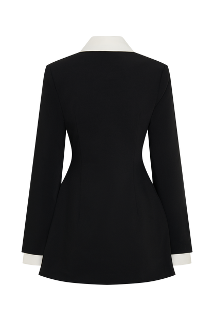 Mini-robe tailleur Gretchen - Noir