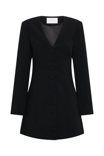 Mini-robe blazer à manches longues Hurley - Noir