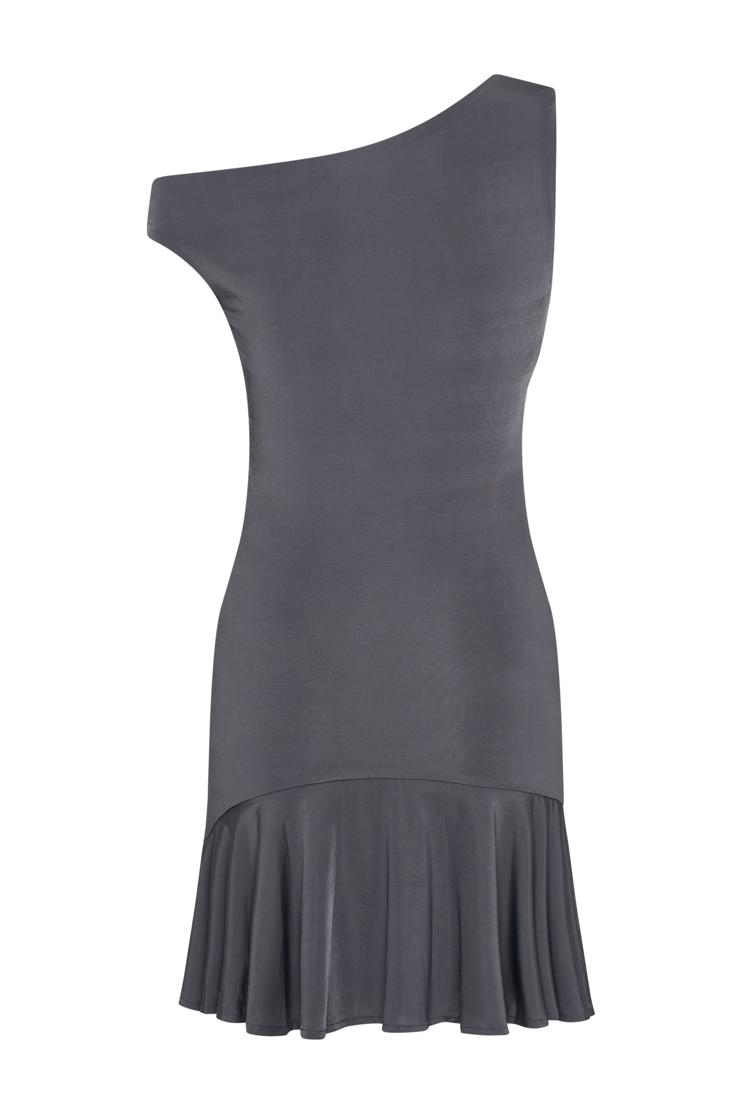 Mini-robe moulante Irving à épaules dénudées - Gris anthracite foncé