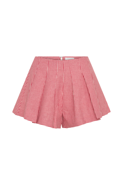 Shorts Issy - Gingham rouge