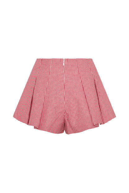 Shorts Issy - Gingham rouge