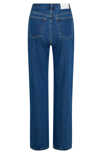 Jean droit taille haute Janine - Bleu foncé