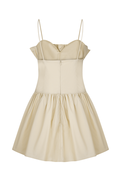 Mini-robe en coton à volants Janis - Nude