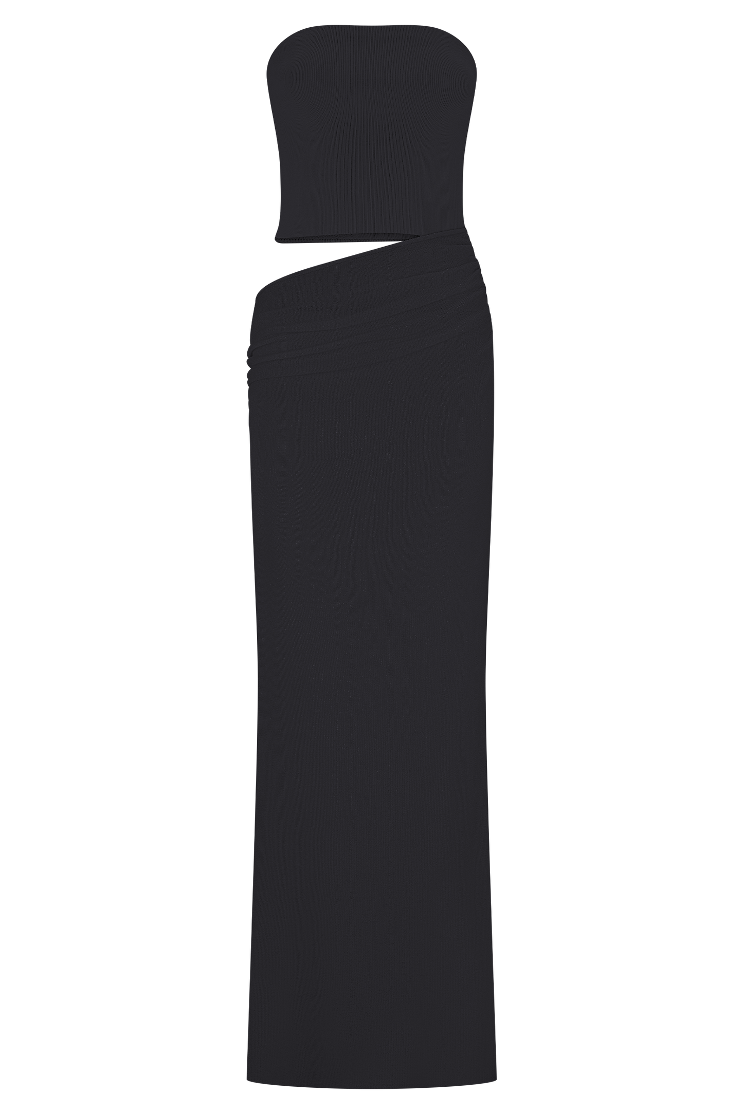 Jupe Maxi en Tricot Sans Bretelles Jasiel - Noir