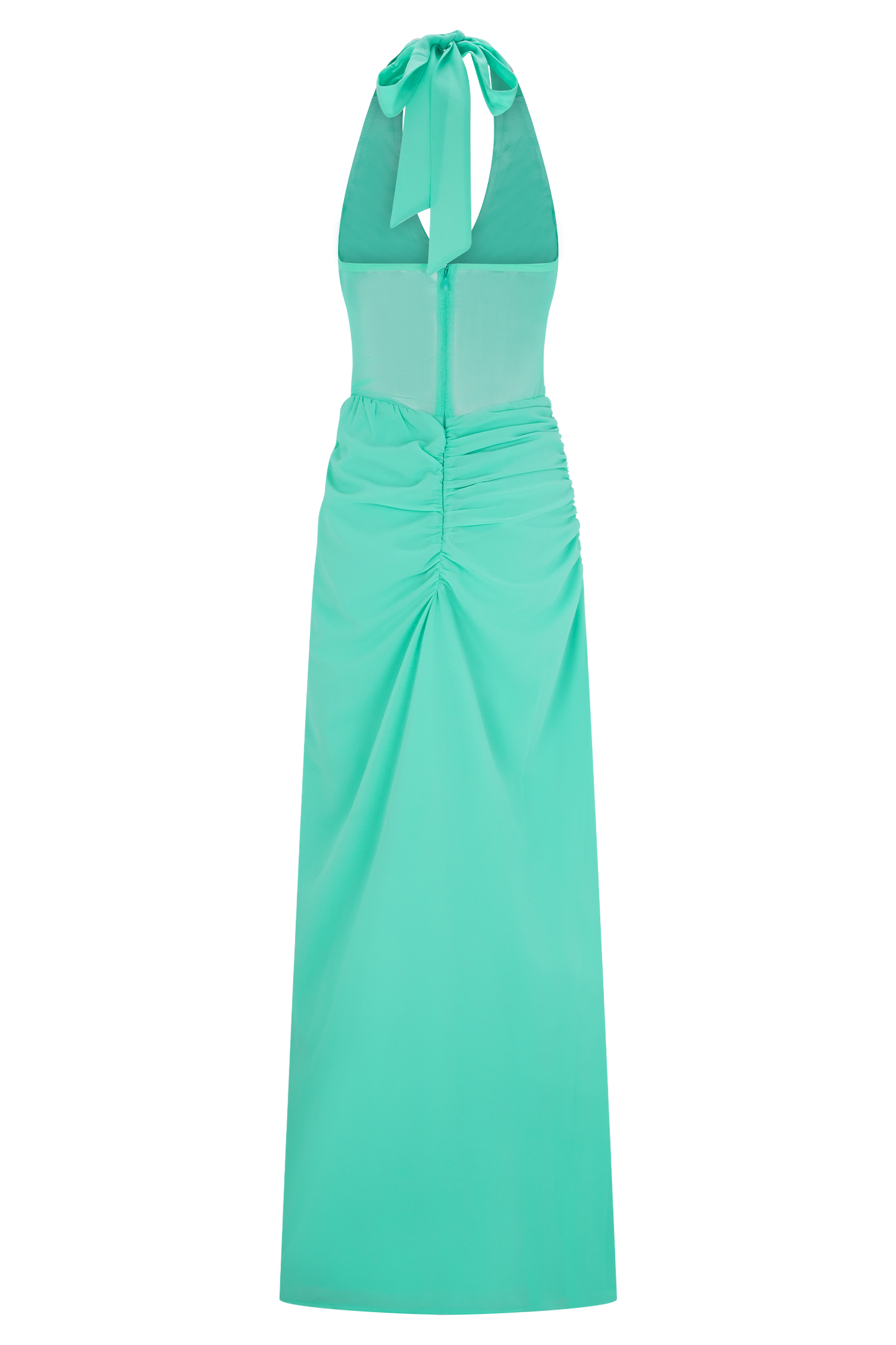 Jonna, robe maxi en mousseline de soie et en tulle - Lagoon