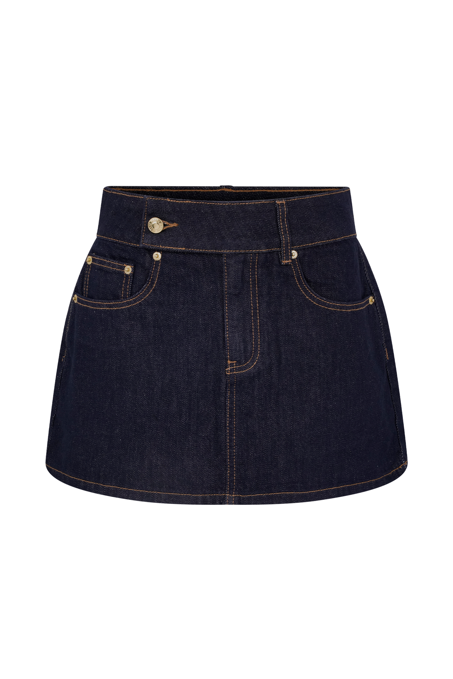 Jupe mini en jean Julienne - Bleu indigo délavé