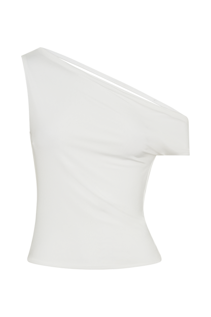 Top décolleté épaules dénudées Kacey Slinky - Blanc