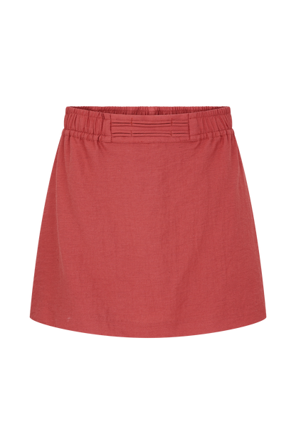 Jupe-short en lin Kallie - Rose brûlé