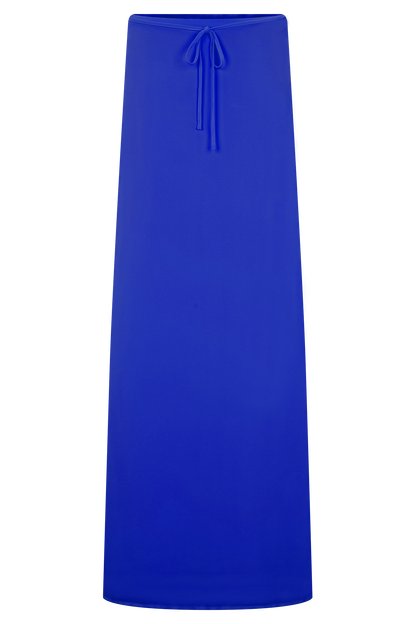 Jupe Maxi en Chiffon Katalina - Bleu Cobalt