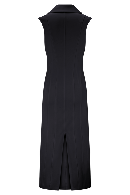Robe midi sans manches Keagan - Noir