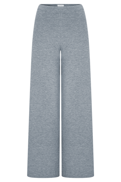Pantalons en tricot à jambes droites Kerrymae - Gris chiné