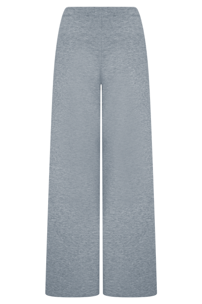 Pantalons en tricot à jambes droites Kerrymae - Gris chiné