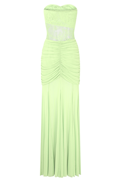 Robe Maxi en Dentelle et Maille Khadijah - Sève