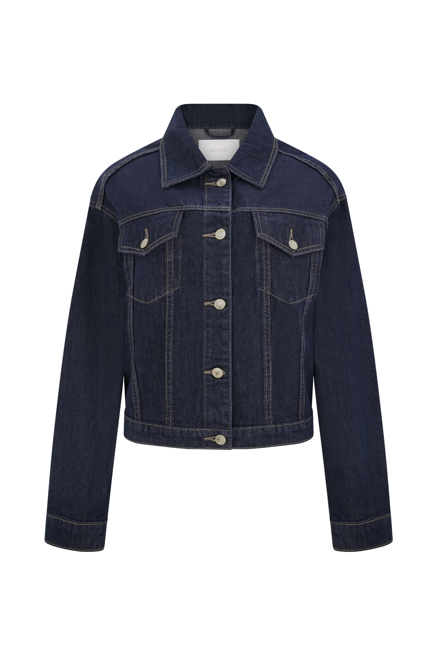 Veste en jean à taille ajustée Kirra - Bleu indigo délavé