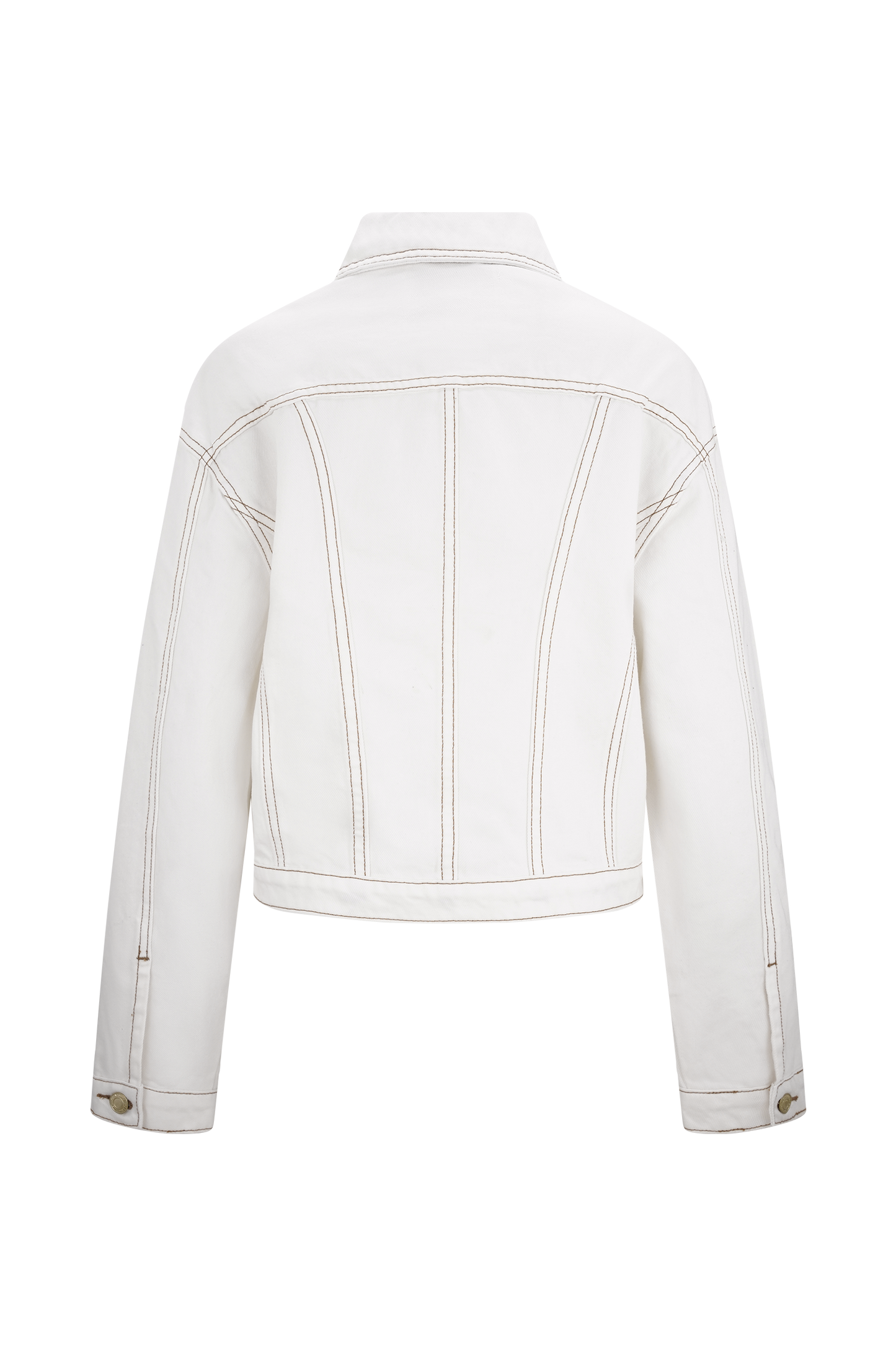 Veste en jean à taille ajustée Kirra - Blanche