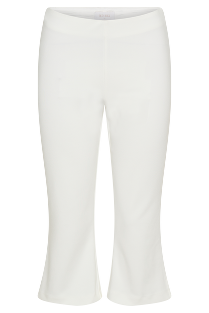 Pantalon Capri en Crêpe à Emmanchures Layla - Blanc