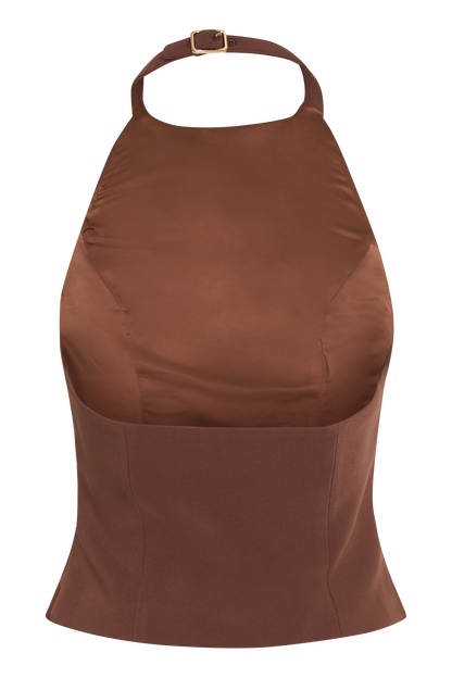 Halter Letitia avec boucle - Bois