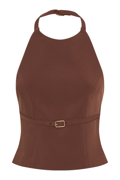 Halter Letitia avec boucle - Bois