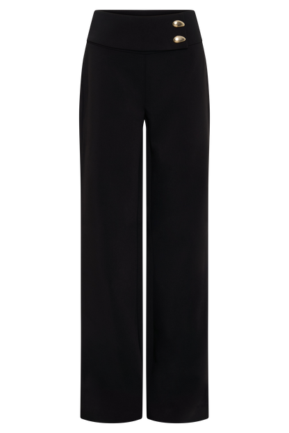 Pantalon tailleur droit Lindie - Noir