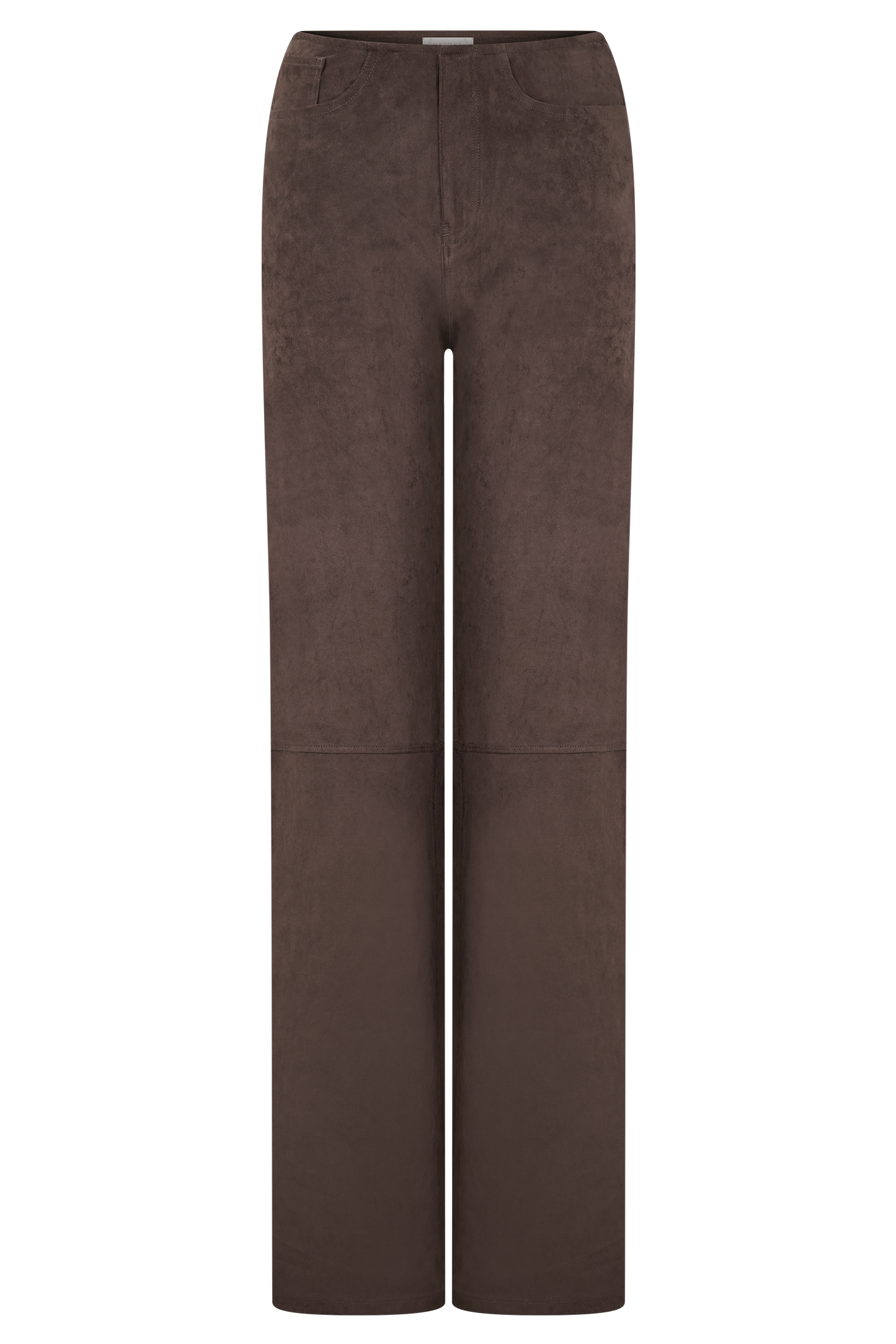 Pantalon Logan en similicuir - Chocolat noir