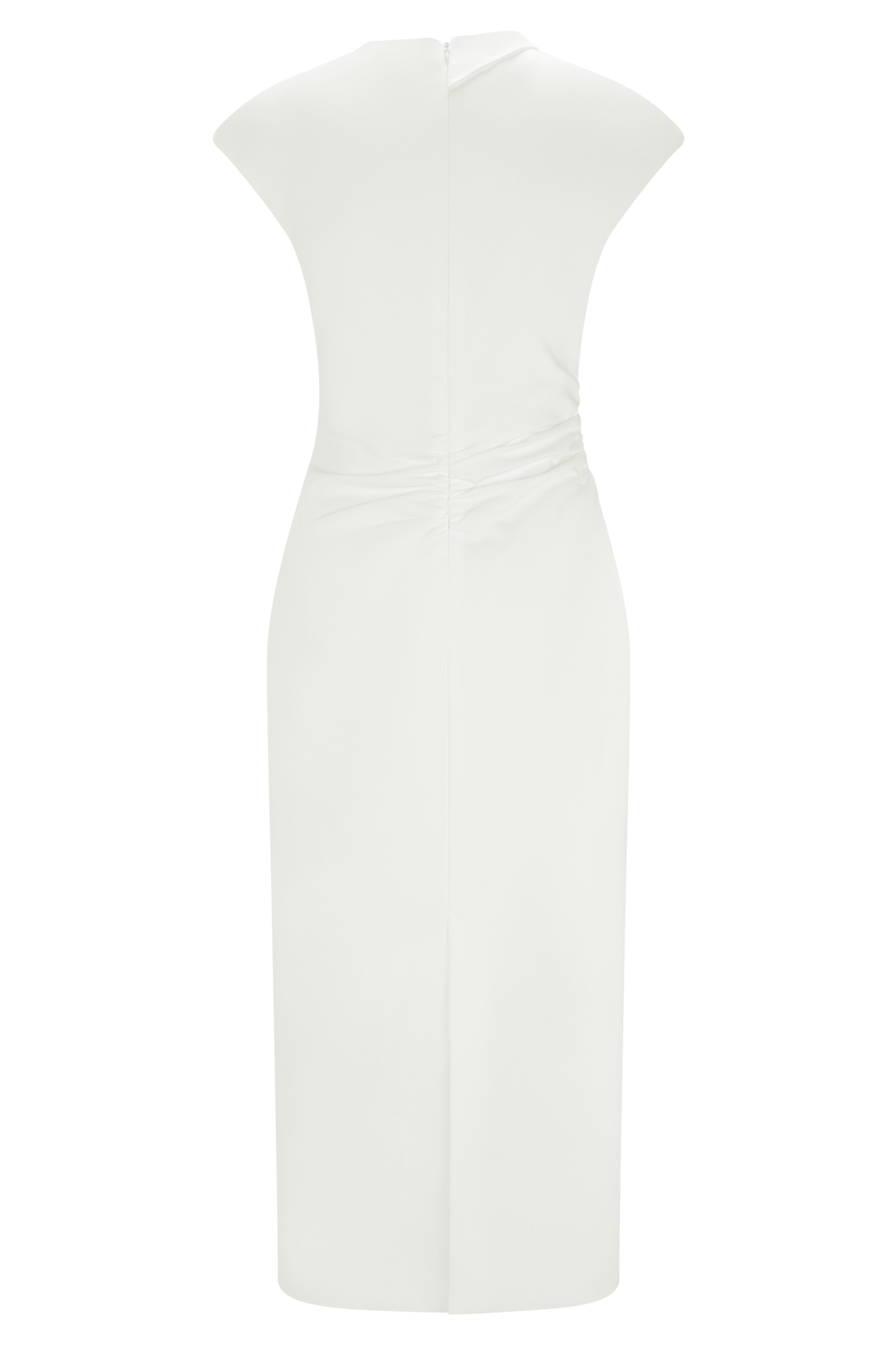 Robe midi en coton Lorena - Blanc
