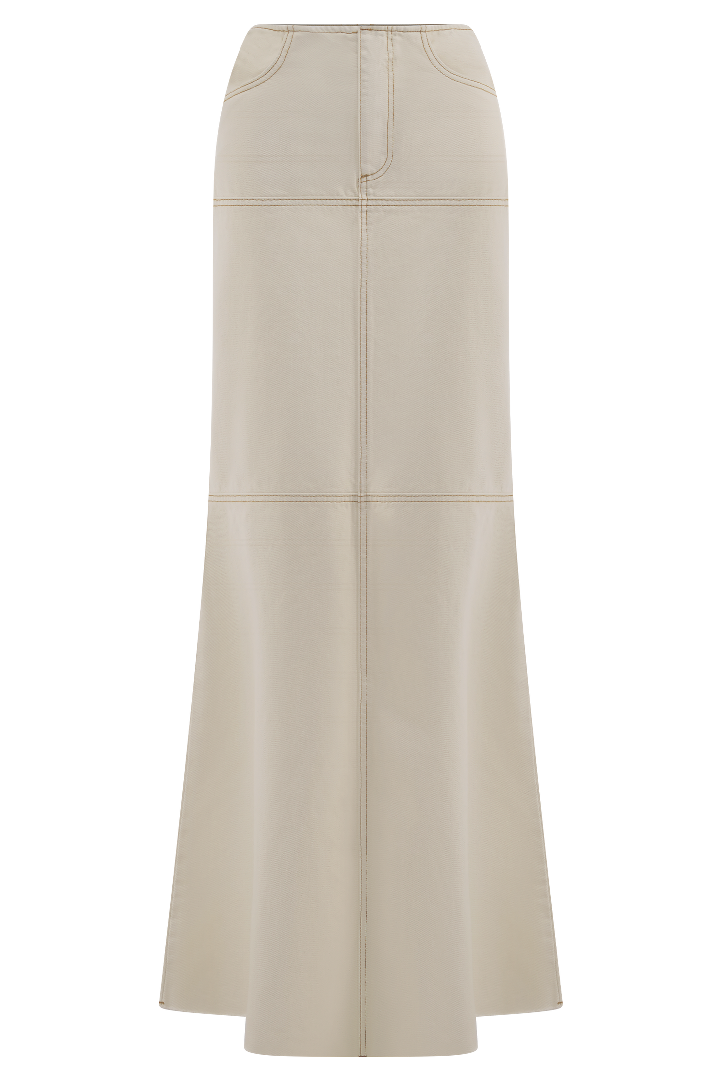Jupe Maxi en Jean Loretta - Ecru