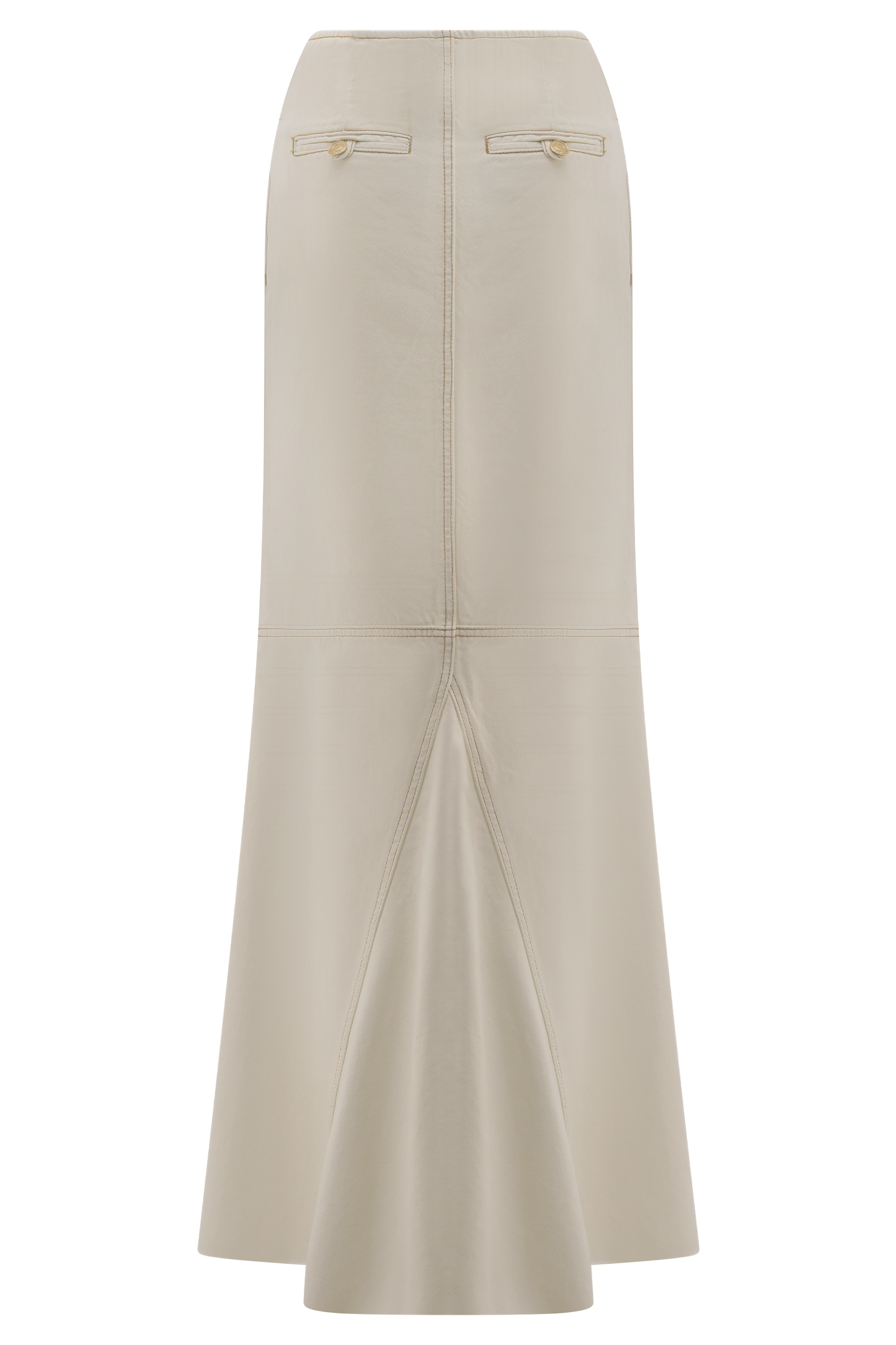 Jupe Maxi en Jean Loretta - Ecru