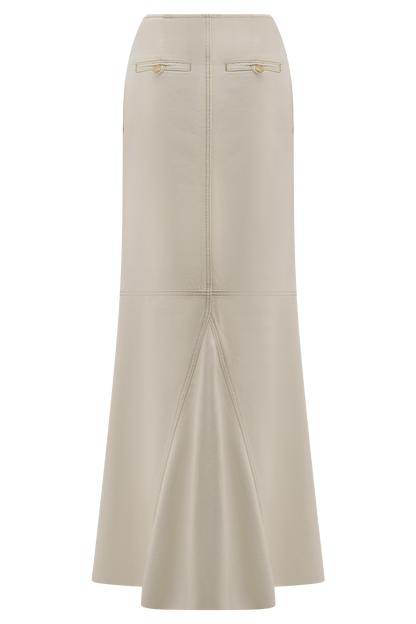 Jupe Maxi en Jean Loretta - Ecru