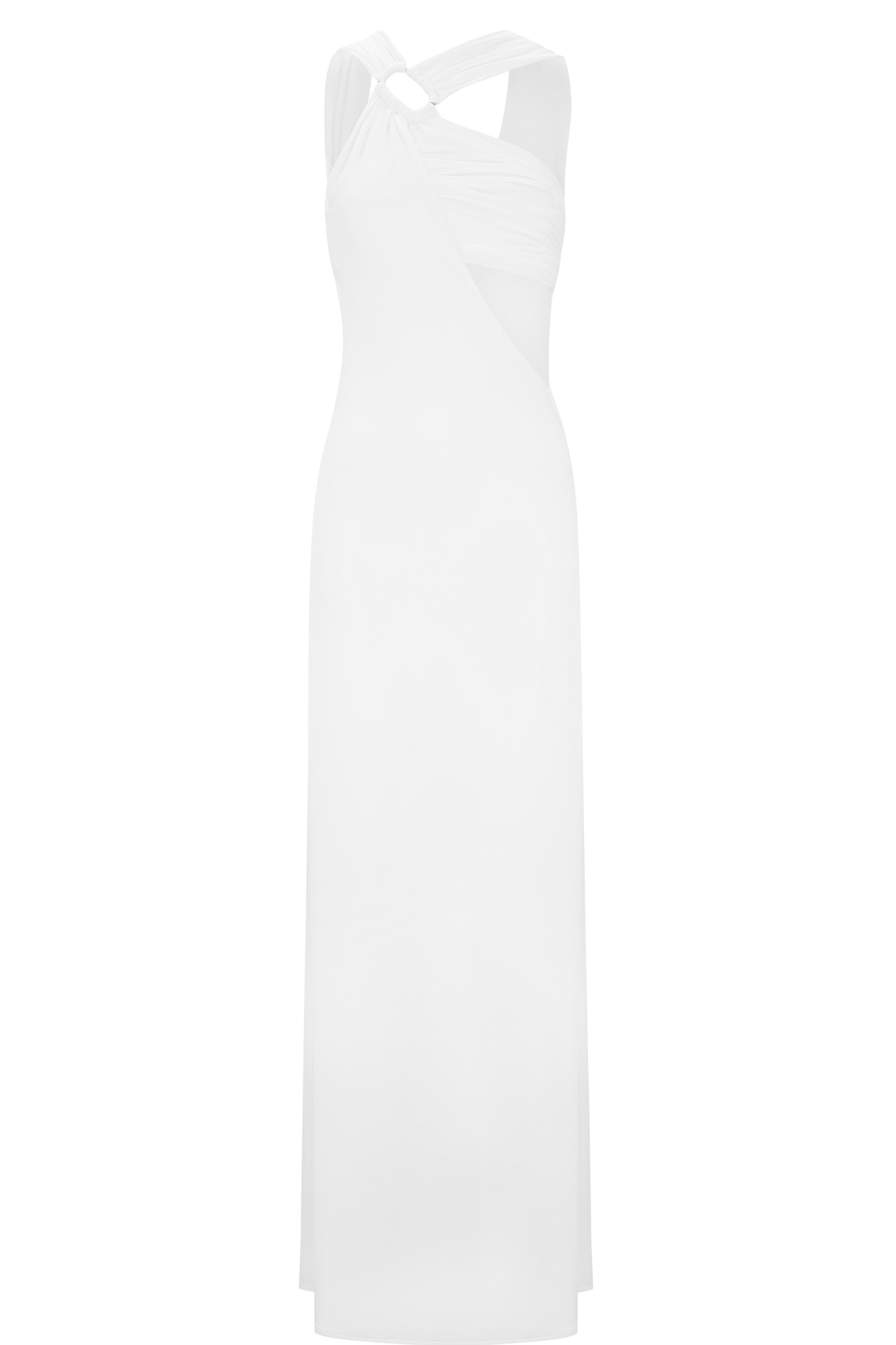 Robe Maxi Lottie Slinky avec fente - Blanche
